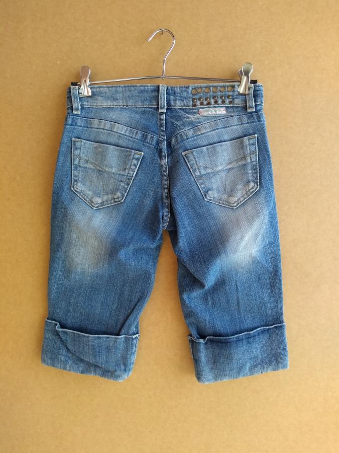 BeF02: bermuda jeans feminina-2