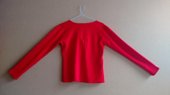 BlF16: Blusa Vermelha de Tricô-2