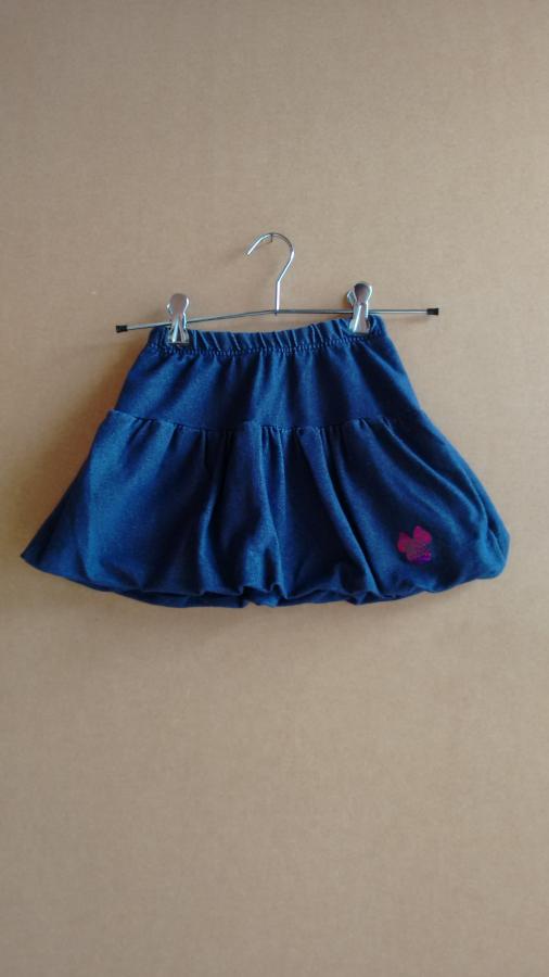SaiF01: Saia jeans infantil feminina